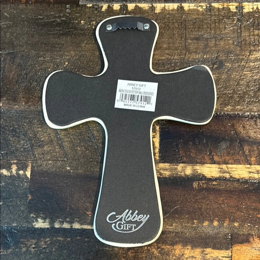 Amazing Teacher Wall Cross Decor - Green NIB Amazing Teacher
